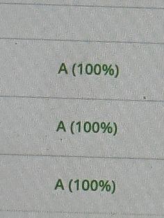 the numbers are written in green on white paper