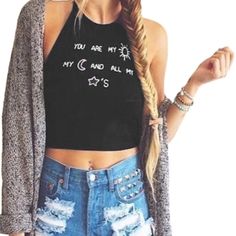 Boho You Are My Sun Crop Top Black Shirt . * Nwt* Perfect For Summer ! #Coachella #Boho Edgy Cropped Crop Top For Summer, Edgy Summer Crop Top, Edgy Cropped Summer Crop Top, Black Casual Crop Top For Music Festival, Casual Black Crop Top For Music Festival, Casual Crop Top For Music Festival, Trendy Cotton Crop Top For Music Festival, Cropped Cotton Top For Music Festival, Bohemian Crop Top For Fall