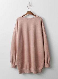 "Women's loose fit pigment sweatshirts Vintage look with loose fit up to size Beautiful fit and sustainable fabric Size One size, good for US size 4-12 length 76cm /30\" shoulder 62cm /24\" chest width 64cm /25\" wide arm hole * Model Ht 5'7\"/170cm Fabric and Care Cotton 100%, pigmented and biowashing processed. Machine washable and tumble dry made in S Korea" Oversized Plain Hoodie With Crew Neck, Oversized Soft-washed Pink Sweatshirt, Oversized Solid Color Crew Neck Sweatshirt, Oversized Washed Winter Tops, Winter Oversized Washed Top, Oversized Solid Color Hoodie With Crew Neck, Oversized Washed Long Sleeve Top, Oversized Long Sleeve Washed Top, Oversized Soft-washed Long Sleeve Tops