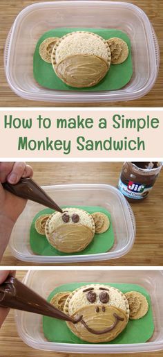 how to make a simple monkey sandwich