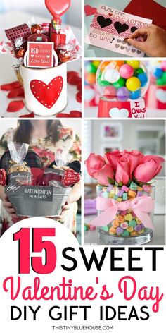 sweet valentine's day gift ideas for the home or office - these are so cute and easy to make