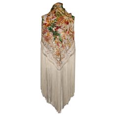 Dior - Very large silk stole sewn with sequins and edged with fringes and a trimmings decoration. The composition label was cut. Piece designed under the artistic direction of Gianfranco Ferré. Additional information: Condition: Very good condition Dimensions: About 90 cm x 140 cm Seller Reference: FFD1 Abundant Mindset, Silk Stoles, Gianfranco Ferre, Lady Dior, Silk Scarf, Christian Dior, Dior, Spain, Fashion Outfits