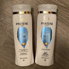 Brand New Bottles Bundle Of 2: Pantene Classic Clean Scent Shampoo Size: 12oz Per Bottle Smoke And Pet Free Home Clean Scents, Hair Shampoo, Shampoo And Conditioner, New Color, Womens Hairstyles, Conditioner, Blue And White, Hair, Color