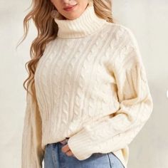 You Can't Go Wrong With The Luxuriousness Of Cashmere! Stay Warm And Stylish In This Gorgeous Cashmere Sweater! Belt It Or Pin It - The Styling Possibilities Are Endless. Excellent Condition -No Holes, Stains, Or Damages. Retail At $350 - Beautiful Cream Color. Super Soft! No Trades! No Bundle! Reasonable Offers Are Considered Via The Offer Button. I Will Not Respond To Offers In The Comments. Sweater Cream, Cashmere Turtleneck, Cashmere Sweater, Pin It, Cashmere Sweaters, Turtleneck Sweater, Stay Warm, Cream Color, Cashmere