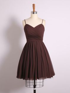 Item Descriptions: Product Code: DE544Length: Knee LengthFabric: ChiffonBack Style: ZipperBuilt-In Bra: YesShown Color: BrownIf you... Dark Brown Homecoming Dresses, Fall Dance Dresses Middle School, Brown Homecoming Dress, Brown Hoco Dress, Prom Dress Brown, Brown Homecoming Dresses, Prom Dress Cute, Violet Brown, Mermaid Prom Dresses Lace