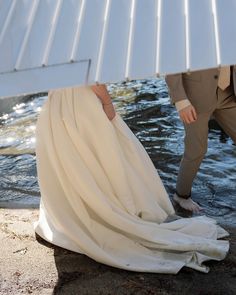 Bride & Groom exploring a Washington lake only accessible by seaplane Water