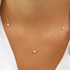 Everyday Diamond Necklace, Diamond By The Yard, Diamond Necklace Simple, Floating Diamond Necklace, Diamond Chain Necklace, Diamond Pendants Designs, Diamond Necklace Designs, Bezel Necklace, Diamond Necklace Set