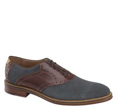 Warner Saddle | Johnston & Murphy Brown Suede Oxfords With Cushioned Footbed, Brown Suede Dress Shoes With Cushioned Footbed, Suede Wingtip Oxfords With Leather Footbed, Suede Wingtip Oxfords With Cushioned Footbed, Classy Shoes, Johnston Murphy, Stylish Shoes, White Shoes, Fashion Designers