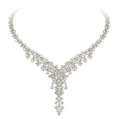 White Gold 18K Necklace Diamond MQ 6.21 Cts/83 Pcs PE 16.27 Cts/162 Pcs Weight 51,04 grams Length 45 cm (adjustable) With a heritage of ancient fine Swiss jewelry traditions, NATKINA is a Geneva based jewellery brand, which creates modern jewellery masterpieces suitable for every day life. It is our honour to create fine jewelry, and it’s for that reason that we choose to only work with high-quality, enduring materials that can almost immediately turn into family heirlooms. From our selection of Elegant Gold Necklace, Real Diamond Necklace, Modern Jewellery, White Gold Necklace, 18k Gold Necklace, Jewellery Brand, Necklace For Her, Diamond Jewelry Necklace, Diamond Jewelry Designs