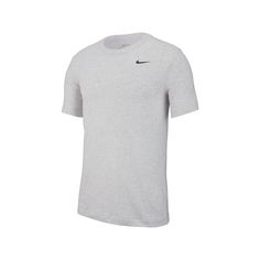 Athletic style. Get in the game with this men's Nike t-shirt and its performance design.Athletic style. Get in the game with this men's Nike t-shirt and its performance design.Watch the product video here.PRODUCT FEATURESDri-FIT fabric evaporates moisture for cool comfortCrewneckShort sleevesFIT & SIZINGRegular fitFABRIC & CARECotton, polyesterMachine washImported Size: XL Tall. Color: Light Grey. Gender: male. Age Group: adult. Pattern: Solid. Nike Athletic Fit Sports T-shirt, Athletic Heather Short Sleeve T-shirt For Training, Nike Sports T-shirt With Team Logo, Athletic Heather Go-dry T-shirt For Gym, Nike Go-dry T-shirt, Athletic Heather Moisture-wicking T-shirt For Training, Athletic Heather Moisture-wicking Training T-shirt, Grey Short Sleeve T-shirt For Training, Athletic Heather Moisture-wicking Tops For Sports