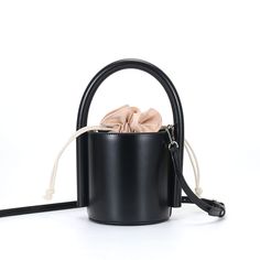 Free U.S. shipping. Style: Commuting , color:Black, suite for season：Spring, Summer, Autumn, Winter ，Anniversary, Going out, Hanging out, Material Genuine Leather, Cylindrical Black Leather Shoulder Bucket Handbag Black Rectangular Bucket Bag For Party, Modern Crossbody Bucket Bag For Party, Black Bucket Bag With Zipper For Office, Black Bucket Box Bag With Detachable Handle, Black Rectangular Bucket Bag For Spring, Formal Black Bucket-shape Shoulder Bag, Black Formal Bucket Shape Shoulder Bag, Formal Black Bucket Shape Shoulder Bag, Trendy Evening Bucket Box Bag