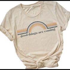 Graphic Tee Good Things Are Coning Sublimacion Ideas, Florida Fashion, Rainbow Tee, Cute Shirt Designs, Color Ink, Christian Shirts, Fashion Tees, Cute Shirts, Summer Style