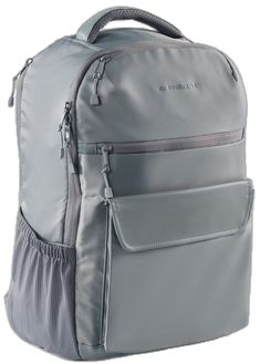 Functional Gray Backpack For Sports, Functional Gray Sports Backpack, Functional Backpack With Mesh Pockets, Functional Mesh Gym Bag, Travel Backpack With Mesh Pockets, Nylon Sports Backpack With Water Bottle Pocket, Functional Travel Bag With Mesh Pockets, Gray Nylon Backpack For Sports, Functional Mesh Backpack For Outdoor