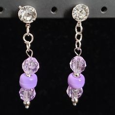 Kyra Bead Earring Bead Earring, Color Purple, Beaded Earrings, Diy Jewelry, Handmade Jewelry, Jewelry Earrings, Women Jewelry, Beads, Purple