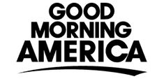 the good morning america logo is shown