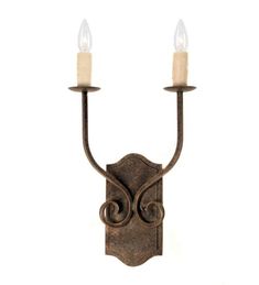 Meyda Tiffany - 116295 - Two Light Wall Sconce - Samuel - Mahogany Bronze Pewter Paint, Rusty Nail, Candle Wall, Antique Iron, Wall Candles, Wall Light Fixtures, Light Candle, Light Sconces, 12 Weeks