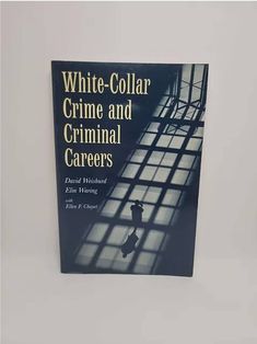 White-Collar Crime and Criminal Careers (Cambridge Studies in Criminology) 1st Edition by David Weisburd (Author), Elin Waring (Author), Ellen F. Chayet (Author)   Studies of the criminal career to date have focused on common criminals and street crime; criminologists have overlooked the careers of white-collar offenders. David Weisburd and Elin Waring offer here the first detailed examination of the criminal careers of people convicted of white-collar crimes. Weisburd and Waring uncover some su Author Studies, Adventure Book, Reading Material, Best Selling Books, Book Signing, Book Nooks, Book Sale, Classic Books, Rare Books