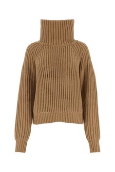 ->cashmere, 100% Designer Beige Wool Sweater, Luxury Beige Sweater For Fall, Designer Cashmere Sweater For Fall, Luxury Brown Wool Sweater, Luxury Fitted Sweater For Fall, Luxury Fitted Fall Sweater, Designer Wool Sweater For Fall, Luxury Beige Wool Sweater, Designer Merino Wool Sweater For Fall