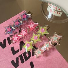 Y2K Glitter Star Hair Clip 🌟 1pcs Funny Hair, Hair Holder, Red Light Green Light, Y2k Star, Delivery Packaging, Y2k Hair, Girl Punk, Bobby Pin Hairstyles, Bridal Tops