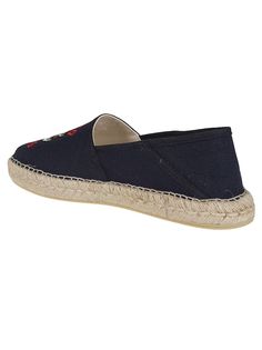 Upper main (shoes): 100% Cotton Sole main (shoes): 100% Rubber Main lining: 100% Cotton Slip-on Espadrilles With Contrast Sole And Round Toe, Casual Loafers With Red Sole And Flat Heel, Casual Loafers With Red Sole And Almond Toe, Casual Loafers With Red Sole, Casual Flat Loafers With Red Sole, Slip-on Flat Espadrilles With Leather Sole, Flat Slip-on Espadrilles With Leather Sole, Closed Toe Espadrilles With Red Sole, Kenzo Espadrilles