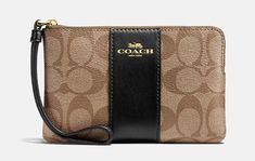 Coach Clutch, Coach New York, Wristlet Clutch, Signature Canvas, Coach Wristlet, Wristlet Wallet, Leather Wristlet, Small Purse, Leather Clutch