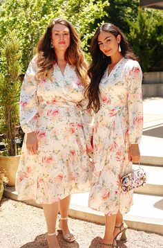 Ariel Sunny Floral Midi Dress - DM Exclusive - Nursing Friendly - Maternity Friendly Midi Design, Floral Maternity Dresses, Church Weddings, Nursing Maternity, Dm Design, Nursing Friendly, Long Sleeve Floral Dress, Floral Ruffle, Floral Midi Dress