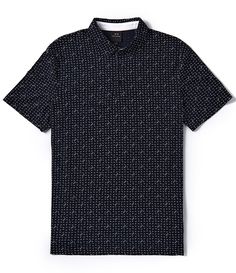 From Armani Exchange&#x2C; this polo shirt features:Allover printed logoRegular fitPolo collarShort sleeves3-button placketCottonMachine wash/hang to dryImported. Relaxed Fit Short Sleeve Golf Polo Shirt, Relaxed Fit Short Sleeve Polo Shirt For Golf, Casual Golf Polo Shirt With Graphic Print, Spring Golf Polo Shirt With Short Sleeves, Short Sleeve Polo Shirt For Summer Golf, Summer Short Sleeve Polo Shirt For Golf, Spring Short Sleeve Golf Polo Shirt, Navy Short Sleeve Polo Shirt For Spring, Casual Polo Shirt With Graphic Print