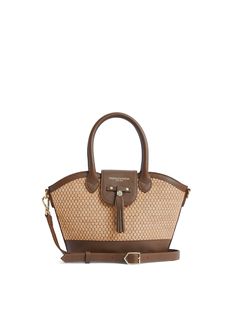 The Mini Windsor Basket Bag - Tan Luxury Basket-shaped Everyday Bag, Luxury Basket Bag For Everyday, Luxury Summer Satchel With Detachable Strap, Luxury Summer Satchel Bucket Bag, Luxury Summer Satchel For Everyday Use, Luxury Summer Travel Satchel, Luxury Summer Satchel, Luxury Summer Straw Bag With Detachable Strap, Luxury Crossbody Straw Bag For Summer