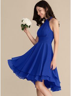 JJ's House Ruffle Chiffon Scoop Fall Spring Summer Winter A-line General Plus Back Zip Elegant High Low Royal Blue Height:5.8ft（176cm） Bust:32in（82cm）Waist:24in（61cm）Hips:35in（89cm） No Asymmetrical Sleeveless Cocktail Dress. #JJ's House #Ruffle #Chiffon #Scoop #Fall #Spring #Summer #Winter #Aline #General #Plus #BackZip #Elegant #HighLow #RoyalBlue #No #Asymmetrical #Sleeveless #CocktailDress Taffeta Bridesmaid Dress, Princess Bridesmaid Dress, Sweetheart Bridesmaids Dresses, A Line Cocktail Dress, Chiffon Cocktail Dress, Royal Blue Wedding, Sleeveless Bridesmaid Dresses, Ruffle Fabric, Blue Dress Formal