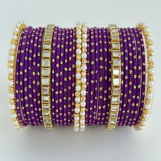 Purple Bollywood Style Indian Fancy Bangles Set/Punjabi Bangles Set/Bridal Bangles/Wedding Bangles/Pakistani Bangles/Stone Bangles/Bridal  30 bangles set All products are handmade and manufactured using traditional skills so any variations are a part of these processes. Please note that while we have tried to accurately display the colors of the products, the actual colors you see will depend on your screen, which may not be accurate. Traditional Purple Bracelets For Festivals, Purple Bangle For Wedding, Traditional Adjustable Purple Bangle, Purple Bangle Bracelets For Festivals, Traditional Purple Bangle Bracelets, Traditional Purple Bangle For Festive Occasions, Traditional Purple Bracelets For Festive Occasions, Traditional Purple Bracelet For Festive Occasions, Adjustable Purple Bangle For Festive Occasions