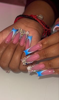 Poppin Nails, Nails Inspired, Nails Design With Rhinestones, Her Nails, Nail Sets, Nail Tattoo