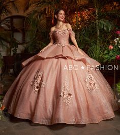 Receive lots of compliments in this 3D floral applique off the shoulder glitter ball gown with A-line skirt by Ragazza Fashion EV15-615. This beautiful long off the shoulder dress features a sweetheart bodice adorned with beaded 3D floral appliques, open lace-up corset back, and a floor length A-line skirt with a sweep train. 3D Floral Applique Glitter Off Shoulder Quinceanera Dress by Ragazza EV15-615 Designer: Blossom Collection by Ragazza Fashion 2023 Style Number: EV20-620 Colors: Emerald Gr Ragazza Quinceanera Dresses, Long Off The Shoulder Dress, Glitter Ball Gown, Quinceanera Dresses Red, Quinceanera Pink, Pink Quince, Quince Dresses Mexican, Debutante Ball, Glitter Ball