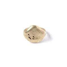 VISION RING Lost wax cast in brass or sterling silver. Also available with a thick 14k gold plating - please allow an additional 4 weeks for 14k Gold Plating. Hand Carved Jewelry, Rustic Crafts, The Shield, Lost Wax Casting, Ring Sizer, Lost Wax, Chain Choker, Pendant Earrings, Gold Plating