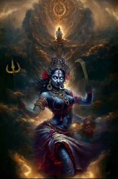 Indian Goddess Kali, Krishna Avatar, Shree Krishna Wallpapers, God Artwork, Shri Ganesh, Ganesh Images, Kali Goddess, Vedic Art, Goddess Artwork