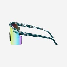 You've got it made in these shades. Kick back, relax, and support your squad in style with the Philadelphia Eagles Floral Large Frame Sunglasses. Features Shield sunglasses with gradient lenses, the perfect look for every sunny day Floral, team-colored design on rim and temples so you can rep the team in style Printed wordmark team name display on upper corners of lens, in case there were any doubts where your allegiances lie Comfortable nose pad to keep you comfy on those extended afternoons ou Trendy Sports Sunglasses With Gradient Lenses, Cool Sunglasses With Gradient Lenses For Streetwear, Trendy Shield Sunglasses With Gradient Lenses For Sports, Multicolor Shield Sunglasses For Sports With Tinted Lenses, Summer Sports Sunglasses With Gradient Lenses, Sporty Multicolor Anti-reflective Sunglasses, Multicolor Tinted Shield Sunglasses For Sports, Multicolor Tinted Sunglasses For Outdoor Activities, Multicolor Sports Sunglasses For Summer