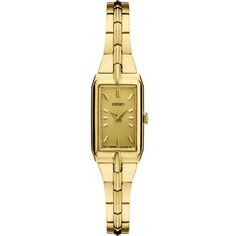 Classic Gold Watch With Square Face, Timeless Rectangular Watches With Subdials, Square Formal Watch With Subdials, Formal Square Watch With Subdials, Classic Rectangular Watch Accessories, Formal Rectangular Watch Accessories, Classic Analog Watch With Rectangular Dial, Classic Analog Jewelry And Watches With Rectangular Dial, Classic Rectangular Watch With Analog Display