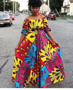 Be a part of the African culture with this beautiful dress. The dress is fully lined and fitted with zipper at the back. Approximate length from waist to hem is 45 inches. It can be made in any other fabric of your choice. ################################################################ Please check the picture slide for the standard measurement chart. For customization at no extra cost, please provide your bust, waist, hip and height measurements ################################################################ Processing takes 1-2 weeks while delivery takes 3-5 business days Flowy Multicolor Floor-length Maxi Dress, Patterned Printed A-line Dress, Multicolor A-line Maxi Dress For Beach, Multicolor A-line Maxi Dress For Vacation, Multicolor Maxi Dress For Beach Party, Flowy Patterned Printed Maxi Dress, Flowy Patterned Maxi Dress, Patterned Flowy Printed Maxi Dress, Vibrant Print Fitted Long Dress