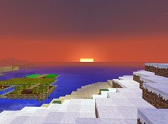 sunrise Retro Minecraft, Nostalgia Minecraft, Old Minecraft, Minecraft Screenshots, Nostalgic Things, Cold Feeling