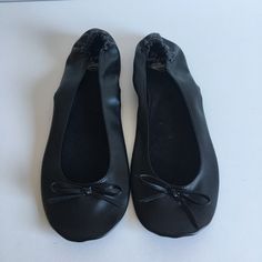 Unworn Pair Of Dr. Scholl's Fast Flats In Black Size 9-10. Does Not Come With Case Black Ballet Flats With Round Toe For Spring, Black Ballet Flats With Flat Heel For Fall, Spring Black Ballet Flats With Round Toe, Black Ballet Flats With Flat Heel, Black Slip-on Ballet Flats For Fall, Black Ballet Flats For Fall, Casual Leather Ballet Flats For Party, Black Ballet Flats With Medium Width And Round Toe, Black Ballet Flats Medium Width With Round Toe