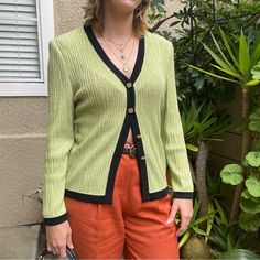 Classy And Elegant Vintage Light Olive St. John Knitted Cardigan With Gold Buttons. Beautiful Color. Excellent Used Condition. Stretchy. Measurements Armpit To Armpit 20”, Shoulder To Shoulder 17”, Length 25”. Perfect For Any Occasion Sweaters Vintage, Classy And Elegant, Knitted Cardigan, Vintage Lighting, Gold Buttons, St John, Knit Cardigan, Beautiful Colors, Sweaters & Cardigans