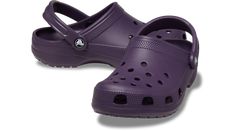 Slip into your favorite clog and enjoy a custom fit, water-friendly design and ventilated forefoot for breathability.  Crocs trade  Classic Details:    Ventilation ports add breathability and help water and debris drain away.  Water-friendly and buoyant  weighs only ounces.  Fully molded Croslite trade  material for signature Crocs comfort.  Heel strap offers a secure fit.  Odor-resistant, easy to clean, and quick to dry.  Lightweight, non-marking soles.  Fit style: Roomy � generous in length an Friendly Design, Cooking Oil, Fit Style, Strap Heels, Custom Fit, Fitness Fashion, Clogs, Heels, How To Wear