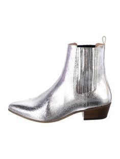 Ivylee Leather Ankle Chelsea BootsMetallic & SilverSemi-Pointed ToesUnfortunately, due to restrictions, this item may not be eligible for shipping in all areas. Leather Chelsea Boots, Boot Shoes Women, Chelsea Boots, Chelsea, Shoe Boots, Women Shoes, Boots, Leather, Chelsea Fc