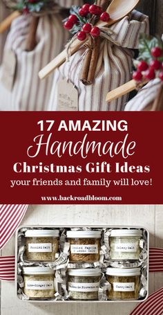 With a few weeks left until Christmas, you’ll have plenty of time to make any of these creative, DIY Christmas gifts for the ones you love. Christmas Gift Ideas For Friends, Diy Gifts For Christmas, Handmade Christmas Gift Ideas, Diy Gifts Cheap, Treats Christmas, Gift Ideas For Friends, Christmas Gifts To Make, Ideas For Friends