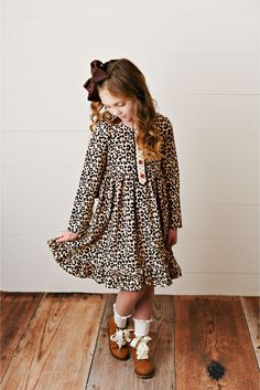 Swoon Baby Midnight Leopard Petal Pocket Dress Playful Ruffled Dresses For Fall, Playful Fitted Dress For Fall, Casual Long Sleeve Fitted Twirl Dress, Cute Long Sleeve Twirl Dress For Fall, Stretch Cotton Dresses For Fall, Playful Long Sleeve Dresses For Fall, Shabby Chic Clothing, Shabby Chic Clothes, Baby Bubble