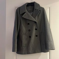 Size 8 Calvin Klein Peacoat. Wool Blend For Fabric. Never Worn Bought Used. Smoke Free Pet Friendly Home. Calvin Klein Long Sleeve Outerwear For Fall, Calvin Klein Long Sleeve Fall Outerwear, Calvin Klein Long Sleeve Winter Blazer, Calvin Klein Long Sleeve Blazer For Winter, Calvin Klein Button Closure Fall Outerwear, Calvin Klein Fall Outerwear With Button Closure, Fitted Calvin Klein Outerwear With Buttons, Calvin Klein Winter Workwear Outerwear, Calvin Klein Fall Workwear Outerwear