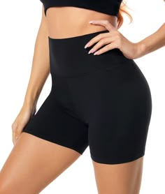 PRICES MAY VARY. ▲HIGH WAISTED & TUMMY CONTROL - High waisted spandex shorts with an elastic waist provide tummy-tightening control for an attractive silhouette,These spandex shorts can be a perfect companion with different style outfits, It's something that can definitely make you a sexy, stylish and fashionable one in the gym ▲EXTREME COMFORT - This high waisted spandex booty shorts is super soft, breathable and cozy fabric feels amazing against your skin and also stretches to move with you, T Dance Shorts, E Sports, Athletic Workout, Athlete Workout, Workout Running, Yoga Gym, Spandex Shorts, Yoga Shorts, Gym Shorts