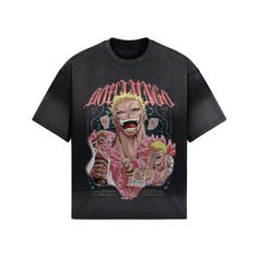 *KINDLY NOTE THAT ITEMS WILL BE SHIPPED 1-3 DAYS AFTER PURCHASE DUE TO PRODUCTION TIMES* - Premium Oversized T-Shirt crafted from a high-quality, heavyweight 260gsm 100% cotton, offering a luxurious and substantial feel. - Made to order, never mass produced. - One-of-a-kind design featuring Donquixote Doflamingo from the iconic anime One Piece, infused with a heavy metal style and look. - T-Shirts are true to size. However, for those preferring a looser fit, it's recommended to choose a size larger. - Text at the bottom reads: "Pirates are evil? The marines are righteous?" and "These terms have always changed throughout history!" Heavy Metal Style, Donquixote Doflamingo, Iconic Anime, Heavy Metal Fashion, T Shirt Oversize, Tshirt Crafts, Anime One, T Shirt Oversized, Oversized T Shirt