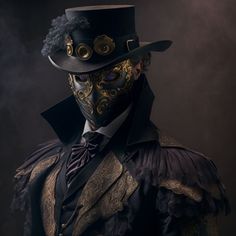 Masked Men Art, Steampunk Outfits Male, Steampunk Suit, Fantasy Suit, Masked Character, Halloween Costumes 2022, Angry Man, Steampunk Aesthetic