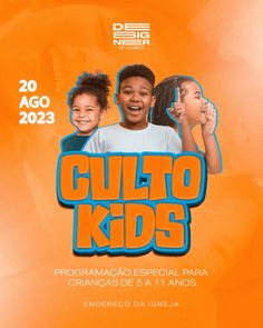 a poster for the children's program called guieto kids, featuring two young boys