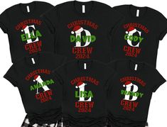 For additional sizes please click here: https://crownedeffortlessly.etsy.com/listing/1790707123 The Matching Family Christmas Pajama Shirts are perfect for a festive holiday season. These family Christmas t-shirts make excellent funny group Christmas pajama tees. Celebrate in style with these unique and matching family shirts for your Christmas PJs. Product Description: ⇝ Bella and Canvas Brand Shirts ⇝ Unisex Adult Sizing ⇝ Rolled Sleeves in pictures are for styling purposes only ⇝ Props used i Christmas Pajama Shirts, Family Christmas Tshirt, Matching Family Christmas Pajamas, Christmas Pj, Matching Family Shirts, Christmas Tshirt, Family Shirts Matching, Christmas Pjs, Family Christmas Pajamas